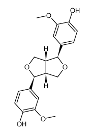 (-)-Pinoresinol Structure
