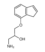 1-((1H-inden-7-yl)oxy)-3-aminopropan-2-ol结构式