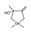 trimethyl-1,1,3 methylene-4 germacyclopentanol-3 Structure