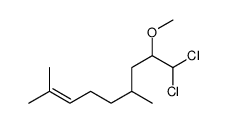 9,9-dichloro-8-methoxy-2,6-dimethylnon-2-ene Structure