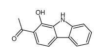 2-acetyl-1-hydroxycarbazole Structure