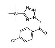 1-(4-chlorophenyl)-2-(5-trimethylsilyltetrazol-2-yl)ethanone结构式