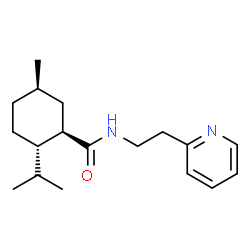 N-(2-(pyridin-2-yl)ethyl)-3-para-menthane carboxamide Structure