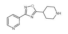 3-[5-(哌啶-4-基)-[1,2,4]-噁二唑-3-基]-吡啶结构式