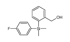 2-[(4-Fluorophenyl)dimethylsilyl]benzyl alcohol Structure