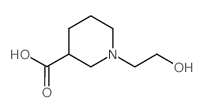 1-(2-羟基乙基)哌啶-3-羧酸结构式