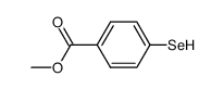 4-hydroseleno-benzoic acid methyl ester结构式