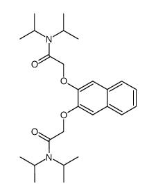2,2'-[2,3-naphthalenebis(oxy)]-bis(N,N-diisopropyl(acetamide)) Structure