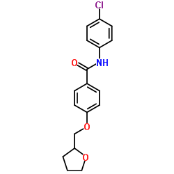N-(4-Chlorophenyl)-4-(tetrahydro-2-furanylmethoxy)benzamide Structure