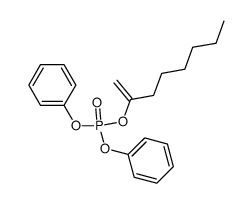 oct-1-en-2-yl diphenyl phosphate结构式