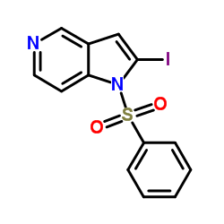 2-碘-1-苯磺酰基-1H-吡咯并[3,2-c]吡啶图片
