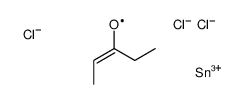 2-trichlorostannylpentan-3-one结构式