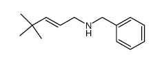 (E)-N-benzyl-4,4-dimethyl-2-penten-1-amine Structure
