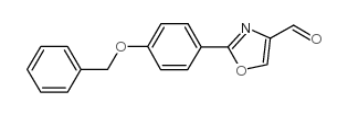 2-(4-苄氧基苯基)-噁唑-4-甲醛结构式