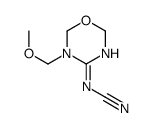 [3-(methoxymethyl)-2,6-dihydro-1,3,5-oxadiazin-4-yl]cyanamide结构式
