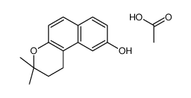 acetic acid,3,3-dimethyl-1,2-dihydrobenzo[f]chromen-9-ol Structure