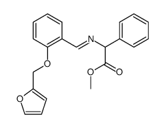 {[1-[2-(Furan-2-ylmethoxy)-phenyl]-meth-(E)-ylidene]-amino}-phenyl-acetic acid methyl ester Structure