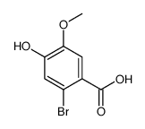 2-bromo-4-hydroxy-5-methoxybenzoic acid Structure