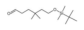 6-{[tert-butyl(dimethyl)silyl]oxy}-4,4-dimethylhexanal结构式