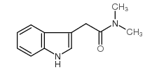 INDOLE-3-(N,N-DIMETHYL)ACETAMIDE结构式
