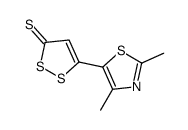 5-(2,4-dimethyl-1,3-thiazol-5-yl)dithiole-3-thione Structure