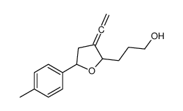 3-[3-ethenylidene-5-(4-methylphenyl)oxolan-2-yl]propan-1-ol Structure