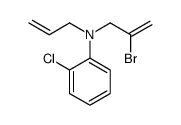 N-(2-bromoprop-2-enyl)-2-chloro-N-prop-2-enylaniline结构式