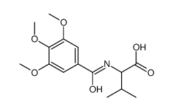 3-methyl-2-[(3,4,5-trimethoxybenzoyl)amino]butanoic acid Structure