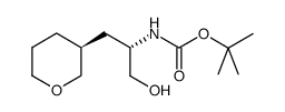 (S)-1-羟基-3-((S)-四氢-2H-3-吡喃基)丙烷-2-氨基甲酸叔丁酯结构式