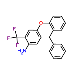 4-(2-Benzylphenoxy)-2-(trifluoromethyl)aniline结构式