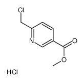 methyl 6-(chloromethyl)pyridine-3-carboxylate hydrochloride Structure