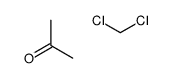dichloromethane,propan-2-one Structure