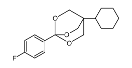 1-cyclohexyl-4-(4-fluorophenyl)-3,5,8-trioxabicyclo[2.2.2]octane Structure