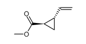 (-)-(1R,2S)-methyl 2-vinylcyclopropane-1-carboxylate Structure