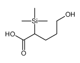5-hydroxy-2-trimethylsilylpentanoic acid Structure
