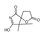 9,9-二甲基-1-噁-7-氮杂螺[4.4]壬烷-2,6,8-三酮结构式
