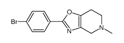 2-(4-bromophenyl)-5-methyl-6,7-dihydro-4H-[1,3]oxazolo[4,5-c]pyridine结构式