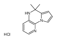 chlorhydrate de dihydro-5,6 dimethyl-6,6 pyrido(3,2-e)pyrrolo(1,2-a)pyrazine结构式