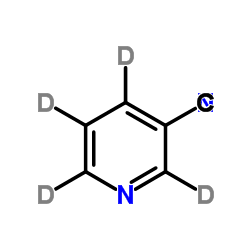 2,4,5,6-tetradeuteriopyridine-3-carbonitrile结构式