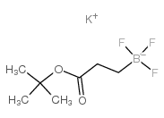 (3-(叔丁氧基)-3-氧代丙基)三氟硼酸钾结构式