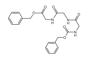 N-benzyloxycarbonyl-glycyl=]glycyl=]glycine benzyl ester Structure