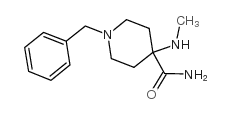 1-苄基-4-甲基氨基哌啶-4-羧胺结构式