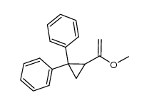 1,1-diphenyl-2-(1-methoxyethenyl)cyclopropane结构式