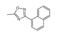 5-methyl-3-naphthalen-1-yl-1,2,4-oxadiazole结构式