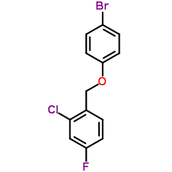 1-[(4-Bromophenoxy)methyl]-2-chloro-4-fluorobenzene结构式