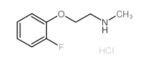 2-(2-Fluorophenoxy)-N-methyl-1-ethanamine hydrochloride Structure