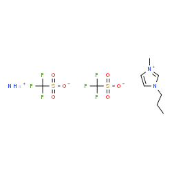 1-丙基-3-甲基咪唑三氟甲磺酸盐结构式