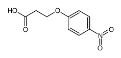 3-(4-硝基苯氧基)丙酸结构式