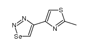 4-(2-Methyl-4-thiazolyl)1,2,3-selenadiazoles结构式