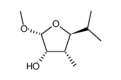 3-Furanol,tetrahydro-2-methoxy-4-methyl-5-(1-methylethyl)-,(2alpha,3alpha,4alpha,5bta)-(9CI)结构式